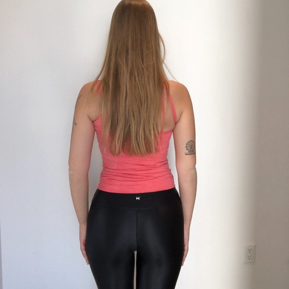 80's style shiny Koral leggings in good condition - Picture 2 of 4